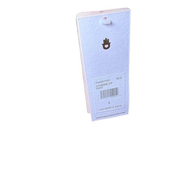 NWT Spiritual Gangster Womens Large Red High Waisted Flare Pants Athleisure - Picture 3 of 4